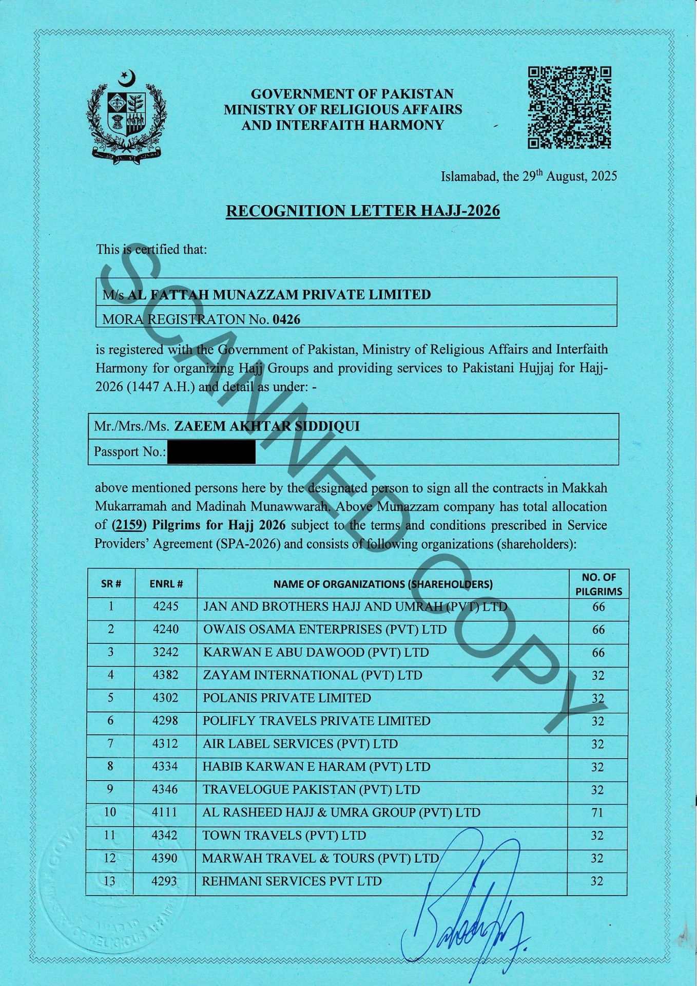 Hajj Licensed